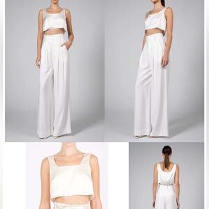 Nonchalant Label- Charli crop- ivory